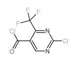 2-CHLORO-4-(TRIFLUOROMETHYL)PYRIMIDINE-5-CARBONYL CHLORIDE structure