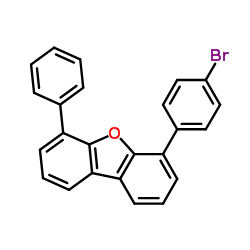 4-(4-Bromophenyl)-6-phenyldibenzo[b,d]furan Structure