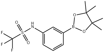 1,1,1-三氟-N-(3-(4,4,5,5-四甲基-1,3,2-二氧硼杂环戊烷-2-基)苯基)甲磺酰胺图片