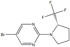 (S)-5-bromo-2-(2-(trifluoromethyl)pyrrolidin-1-yl)pyrimidine Structure