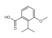2-Isopropyl-3-Methoxybenzoic Acid结构式