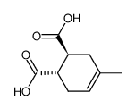 (+/-)-trans-4-methyl-cyclohex-4-ene-1,2-dicarboxylic acid结构式