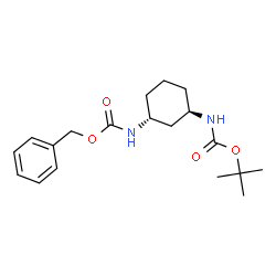 benzyl tert-Butyl ((1R,3R)-cyclohexane-1,3-diyl)dicarbamate structure