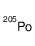 polonium-205 atom Structure