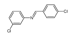 3-chloro-N-(4-chloro-benzyliden)-aniline Structure