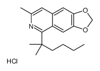 7-methyl-5-(2-methylhexan-2-yl)-[1,3]dioxolo[4,5-g]isoquinolin-6-ium,chloride Structure