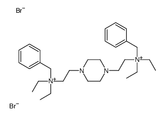 benzyl-[2-[4-[2-[benzyl(diethyl)azaniumyl]ethyl]piperazin-1-yl]ethyl]-diethylazanium,dibromide Structure