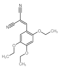 Propanedinitrile,2-[(2,4,5-triethoxyphenyl)methylene]- structure