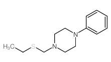 1-(ethylsulfanylmethyl)-4-phenyl-piperazine Structure