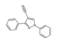 1,3-diphenylpyrazole-4-carbonitrile Structure