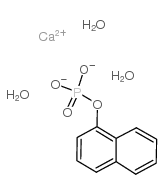 1-naphthyl phosphate calcium salt trihydrate Structure