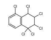 1,1,2,3,4,5-hexachloro-1,2,3,4-tetrahydro-naphthalene结构式
