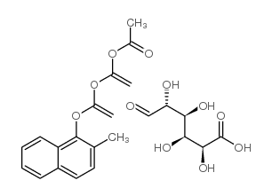 Methyl Tri-O-acetyl-1-naphthol Glucuronate结构式