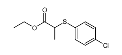 ethyl 2-[(4-chlorophenyl)thio]propanoate结构式