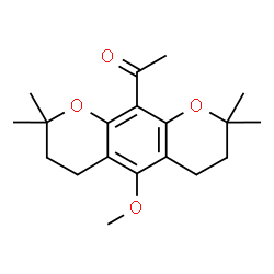 1-(3,4,7,8-Tetrahydro-5-methoxy-2,2,8,8-tetramethyl-2H,6H-benzo[1,2-b:5,4-b']dipyran-10-yl)ethanone picture