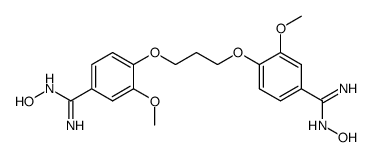1,3-bis(2'-methoxy-4'-(N-hydroxyamidino)phenoxy)propane Structure