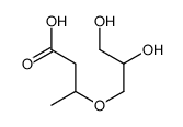 3-(2,3-dihydroxypropoxy)butanoic acid结构式