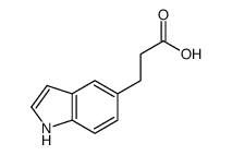 3-(1H-吲哚-5-基)丙酸结构式