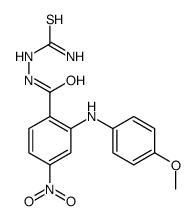 [[2-(4-methoxyanilino)-4-nitrobenzoyl]amino]thiourea结构式
