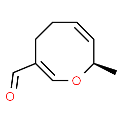 2H-Oxocin-7-carboxaldehyde, 5,6-dihydro-2-methyl-, (R)- (9CI) structure