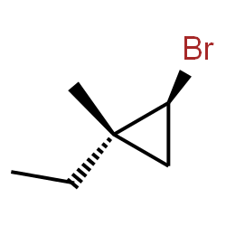 Cyclopropane, 2-bromo-1-ethyl-1-methyl-, cis- (9CI) Structure