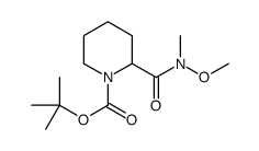 2-Methyl-2-propanyl 2-[methoxy(methyl)carbamoyl]-1-piperidinecarb oxylate Structure