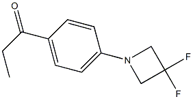 1-(4-(3,3-difluoroazetidin-1-yl)phenyl)propan-1-one结构式