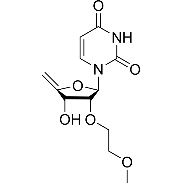 4’,5’-Didehydro-2’-O-(2-methoxyethyl)uridine Structure