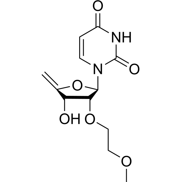 4’,5’-Didehydro-2’-O-(2-methoxyethyl)uridine结构式