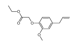 ethyl 2-methoxy-4-(2-propenyl)phenoxyacetate Structure