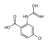 2-(carbamoylamino)-4-chlorobenzoic acid Structure