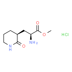 (S)-2-氨基-3-((S)-2-氧代哌啶-3-基)丙酸甲酯盐酸盐结构式