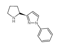 1-Phenyl-3-[(2R)pyrrolidinyl]-1H-pyrazole Structure