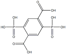 1,4-Benzenedicarboxylic acid,2,5-diphosphono- Structure