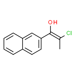 2-Naphthalenemethanol, alpha-(1-chloroethylidene)-, (alphaZ)- (9CI)结构式