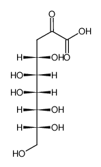 4,5,6,7,8,9-hexahydroxy-2-oxo-nonanoic acid structure