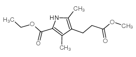 1H-Pyrrole-3-propanoicacid, 5-(ethoxycarbonyl)-2,4-dimethyl-, methyl ester picture