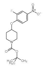 4-(2-氟-4-硝基苯氧基)哌啶-1-羧酸叔丁酯图片