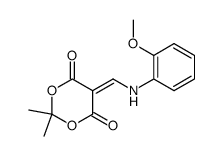 5-(((2-methoxyphenyl)amino)methylene)-2,2-dimethyl-1,3-dioxane-4,6-dione Structure