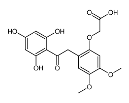 [4,5-dimethoxy-2-(2,4,6-trihydroxy-phenacyl)-phenoxy]-acetic acid Structure