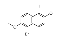 1-bromo-5-iodo-2,6-dimethoxynaphthalene结构式
