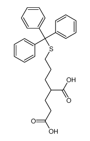 2-(3-tritylsulfanylpropyl)pentanedioic acid结构式