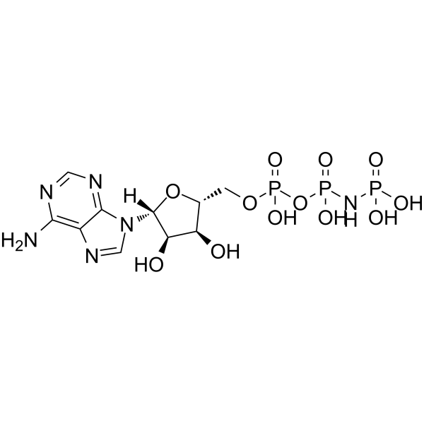 腺苷5′-(β,γ-酰亚胺)三磷酸盐 锂盐 水合物结构式