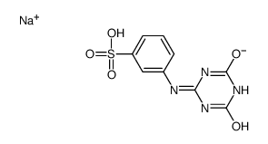 sodium 3-[(1,4,5,6-tetrahydro-4,6-dioxo-1,3,5-triazin-2-yl)amino]benzenesulphonate structure