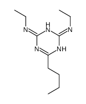 6-butyl-2-N,4-N-diethyl-1,3,5-triazine-2,4-diamine结构式