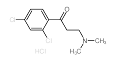 1-Propanone,1-(2,4-dichlorophenyl)-3-(dimethylamino)-, hydrochloride (1:1) Structure