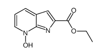 1H-Pyrrolo[2,3-b]pyridine-2-carboxylic acid, ethyl ester, 7-oxide结构式