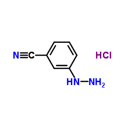 3-Hydrazinobenzonitrile hydrochloride (1:1) structure