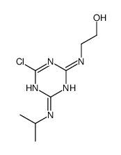 2-[[4-chloro-6-(propan-2-ylamino)-1,3,5-triazin-2-yl]amino]ethanol结构式