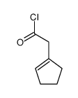 1-cyclopentenylacetyl chloride结构式